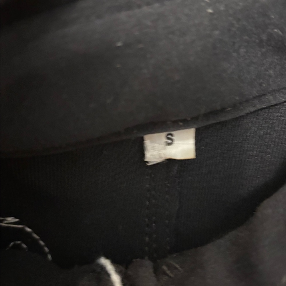 Black and White Embroidered Showmanship Jacket with Blue Accents - Picture 4 of 4